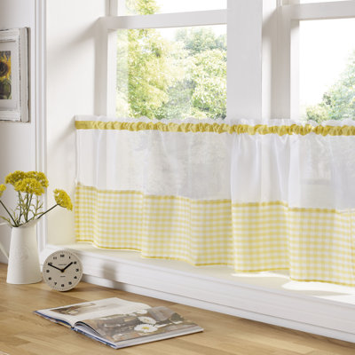 Rosas Slot Top Sheer Single Curtain
