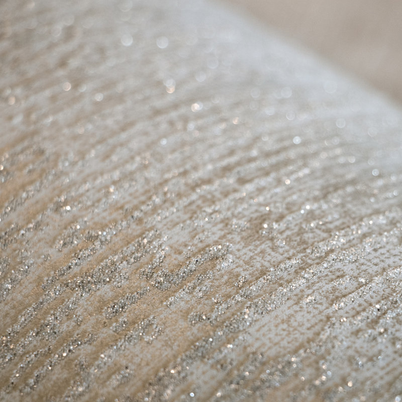Universe Neptune Glass Stone Plain Texture Wallpaper Roll, Light Gray/Gray