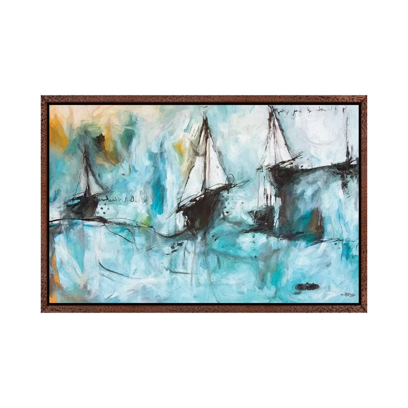To Cross the Storm 1 Piece Wall Art on Canvas, 66.04 cm H x 45.72 cm W, Classic Wood Floater Frame