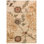 Wool Floral Area Rug in Gold/Ivory/Green