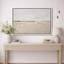 Paysage minimaliste «Œuvre d'art minimaliste beige pastel gris, images murales abstraites neutres, impression sur toile encadrée, impression sur toile»-91481834-91481832