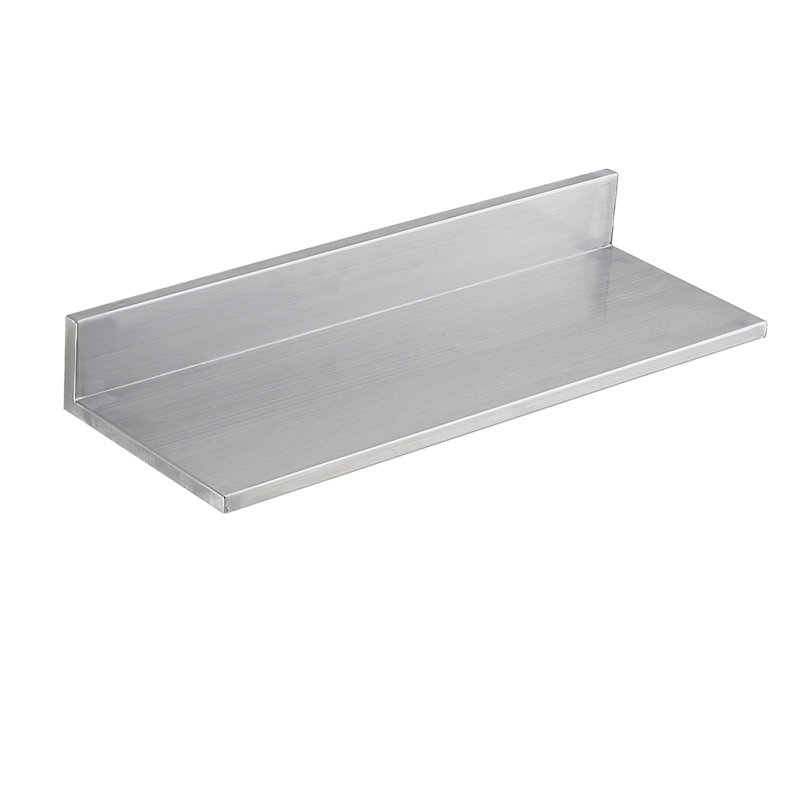 8.6" x 24" -2 Pack Stainless Steel Shelf, Wall Mounted Floating Shelving with Backsplash, 44 lbs Load Capacity Commercial Shelves, Heavy Duty Storage Rack for Restaurant, Kitchen, Bar, Home, and Hotel