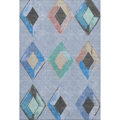 Premium Machine Washable Ansley Geometric Rug
