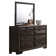 Miroir de commode rectangulaire Bernella