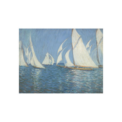 Yacht Racing On The Solent Print by Philip Wilson Steer
