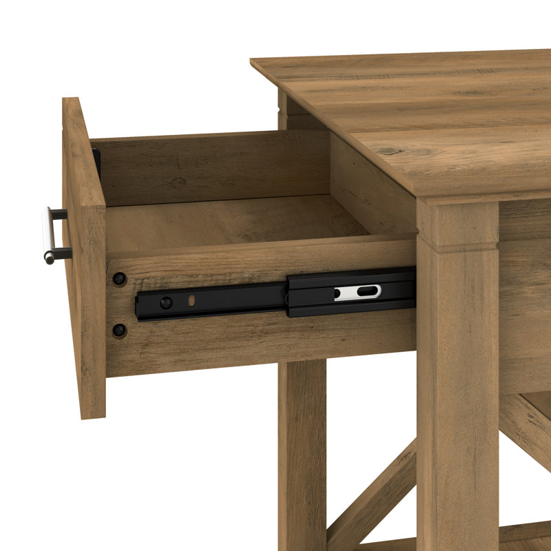 Table basse avec rangement Huckins, Pin récupéré