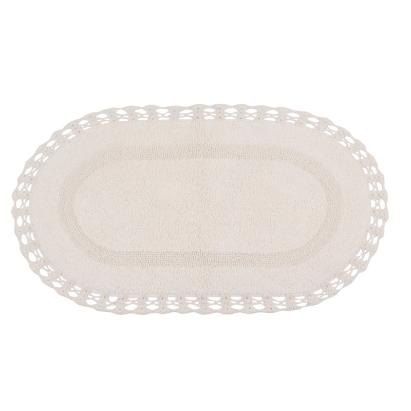 Soft Bath Rug, 21" W x 34" L, Ivory