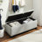 GREY STORAGE OTTOMAN（ONLY OTTOMAN)