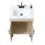 Ensemble de meuble-lavabo simple autoportant 24 po avec plateau en céramique 24 po