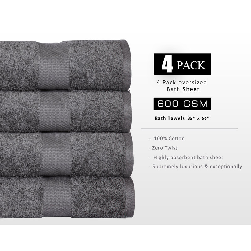 100% Cotton Bath Sheet Towel Set