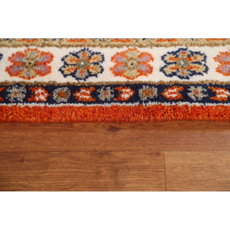 Tapis géométrique Kazak noué à la main