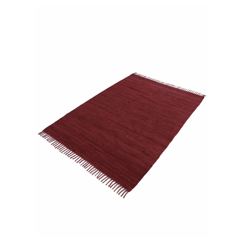 Chindi Uni Solid Colour Hand Crafted Hand Braided Violet Area Rug, Rectangle 140 x 200cm