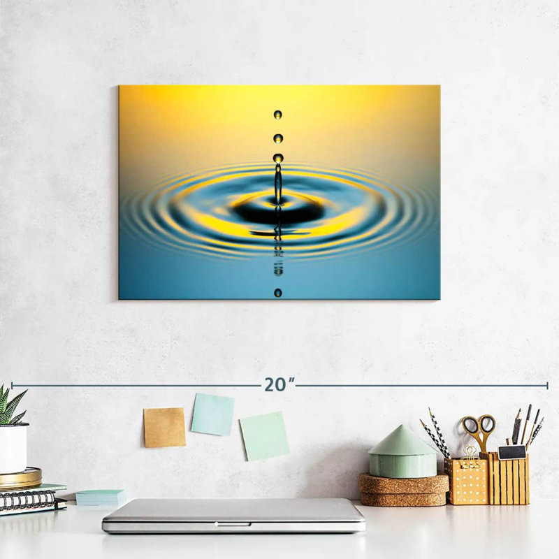 Goutte d'eau illuminée Alvord, H 8 po x l 12 po