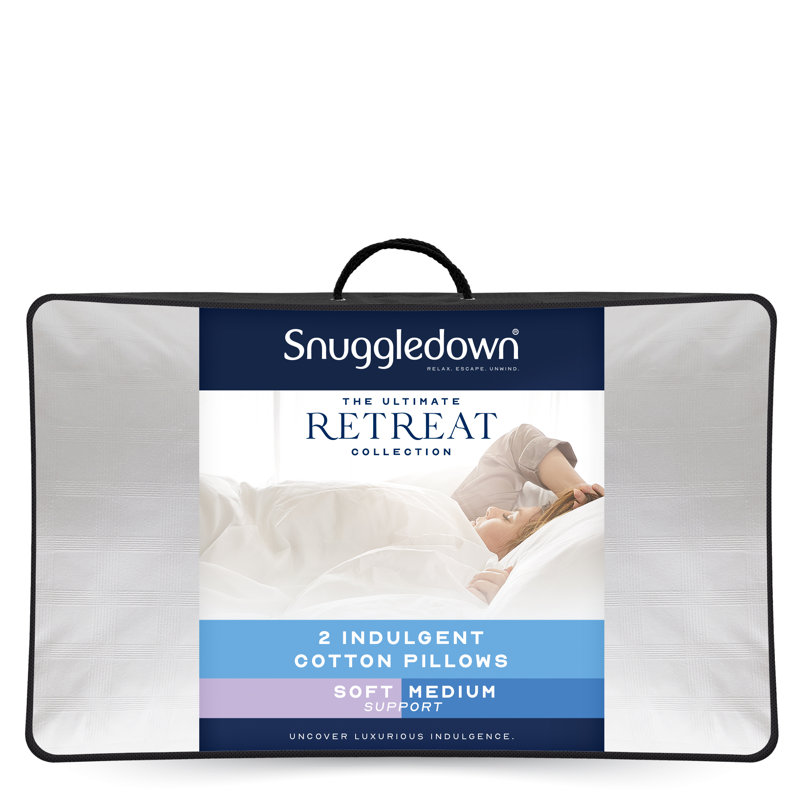 Retreat Cotton Cover Soft Support Pillow