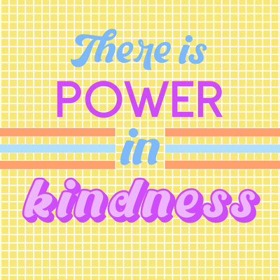 Power Kindness - Wrapped Canvas Print