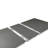 90" Katia Rectangular Dining Table w/Leaf, Rustic Gray & Weathered White Finish