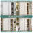 60"X80" Raised 6-Panel Textured White Primed Molded Sliding Closet Doors With Installation Hardware Kit and Satin Nickel Finger Pull-119716594