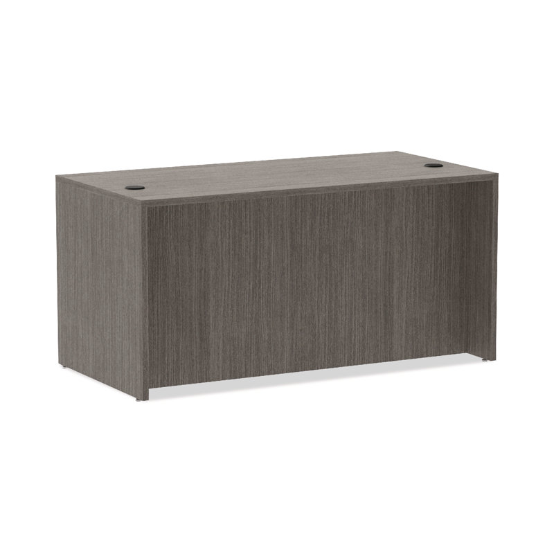 Gray Laminate Desk Shell with Cable Management