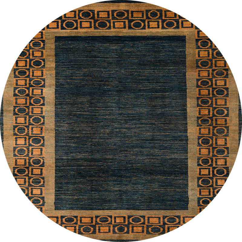 Abstract Indoor Rug, Round 4'