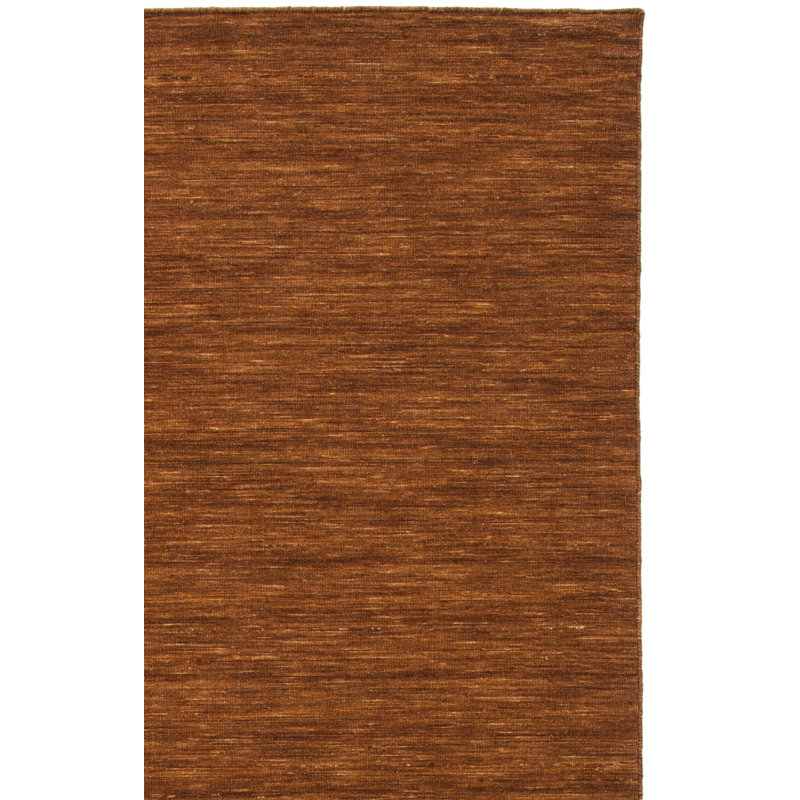 Tapis en laine / coton brun tissé à la main Brandal, Carré 6 pi