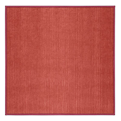 Tapis rouge uni lavable à la machine