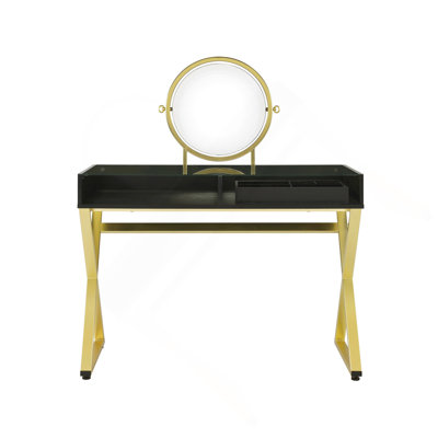 Coleen Vanity Desk W/Mirror & Jewelry Tray