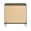 Table de chevet moderne 2 tiroirs Dark Champagne