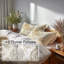 Ensemble de literie moderne 5 pièces - Ensemble de housse de couette à motif floral cachemire beige scandinave-124289332