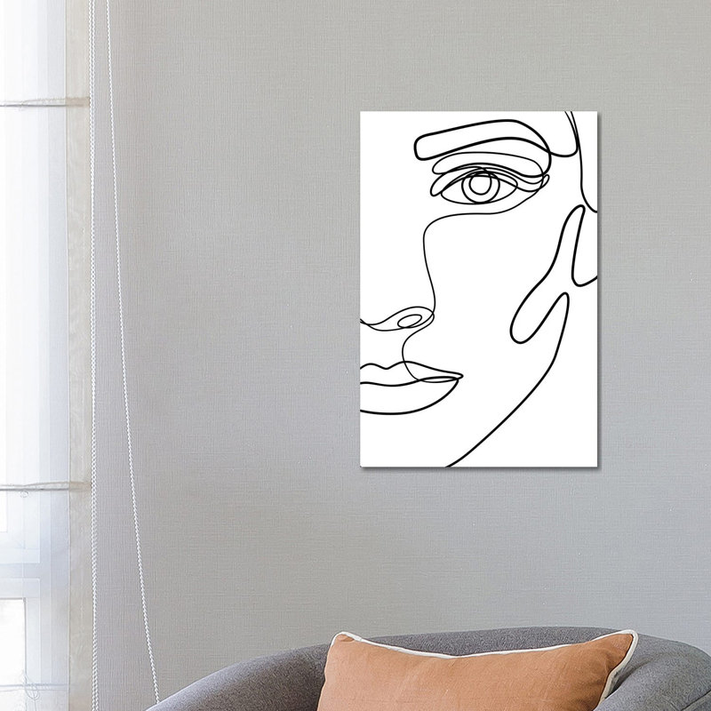 Femme №21 Rectangle by Blek Prints - Wrapped Canvas Print, 66.04 cm H x 45.72 cm W x 3.175 cm D