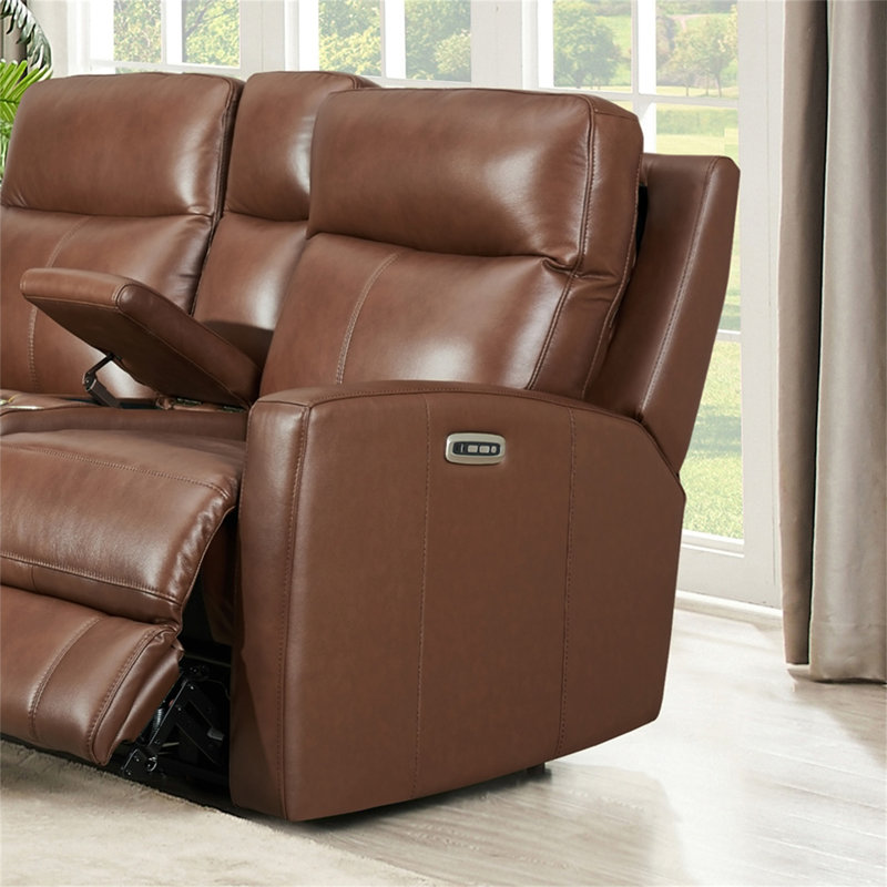 Vienna Power Headrest Zero Gravity Reclining Loveseat With Console,Sofa couch with solid wood frame