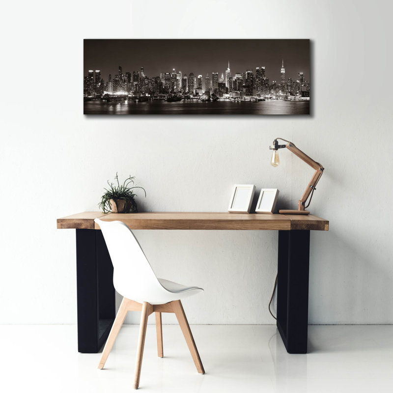 «Midtown Manhattan Skyline» par Epic Portfolio, art mural sur toile, H 20 po x l 60 po