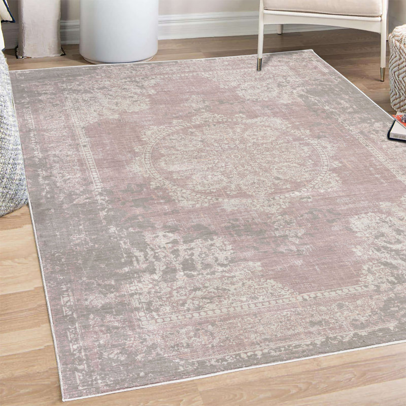 Tapis décoratif Boho, Rectangle 4 pi x 5 pi 7 po