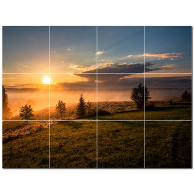 8'' x 8'' Satin Ceramic Decorative Mural