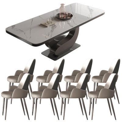 Italian style home rectangular dining table sets