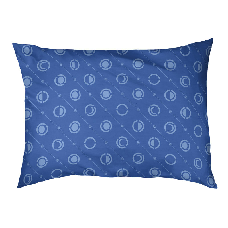 Coussin d’extérieur pour chien moon phases Chenault, Petit (l 28 po x P 6 po x H 18 po), Bleu
