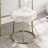 Bonview Flower Upholstered Velvet Metal Accent Stool-304899916