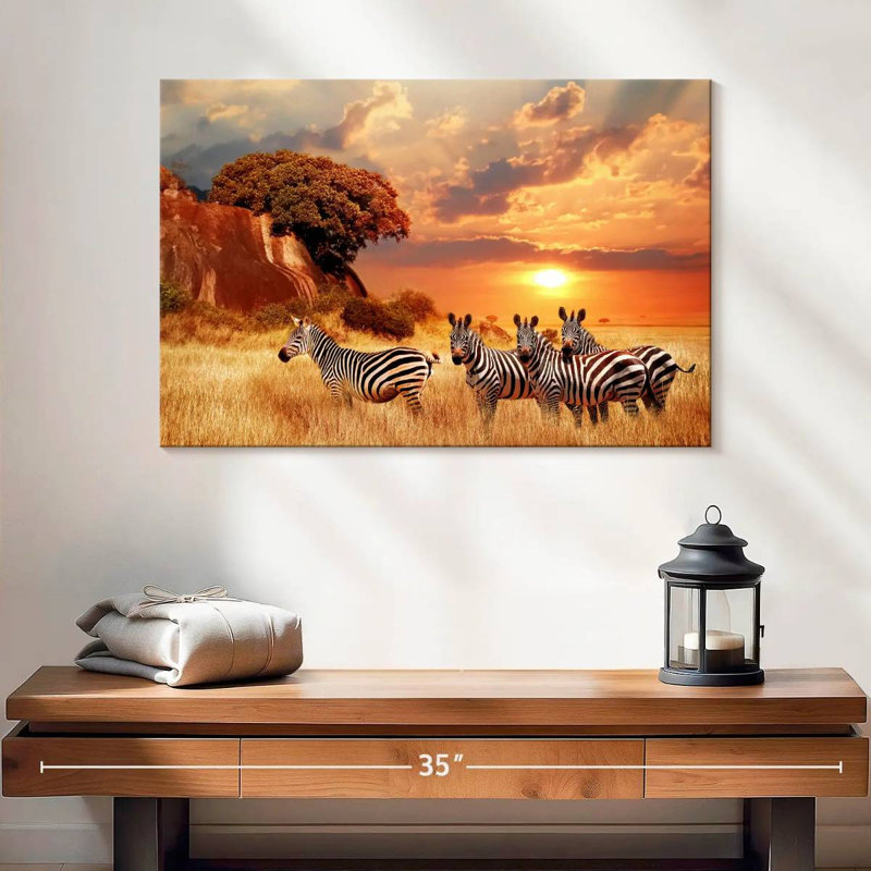 Zèbres Brampt Savanna, H 16 po x l 24 po