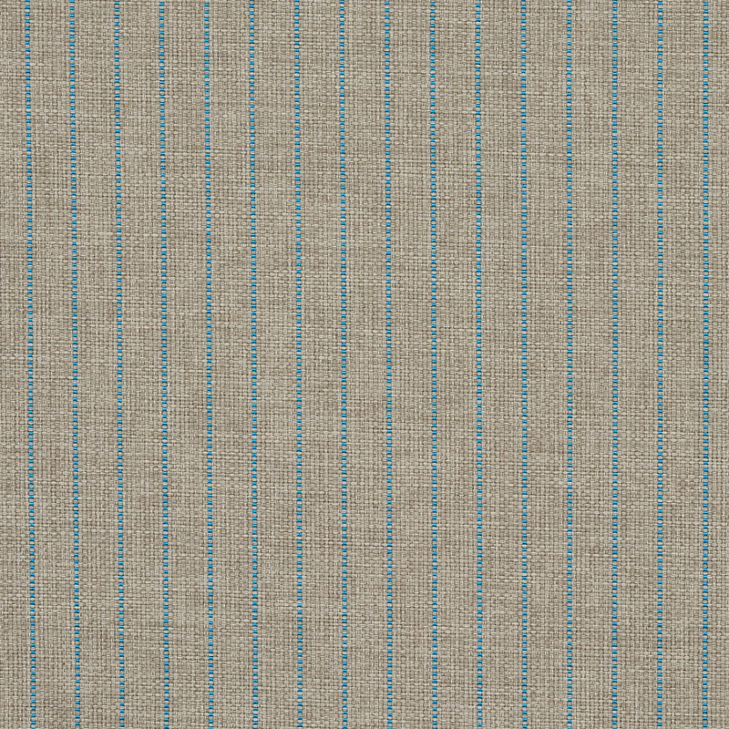 Manning Stripe Indoor/Outdoor Fabric, Aqua