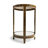 Jacques Mirrored Glass Top End Table