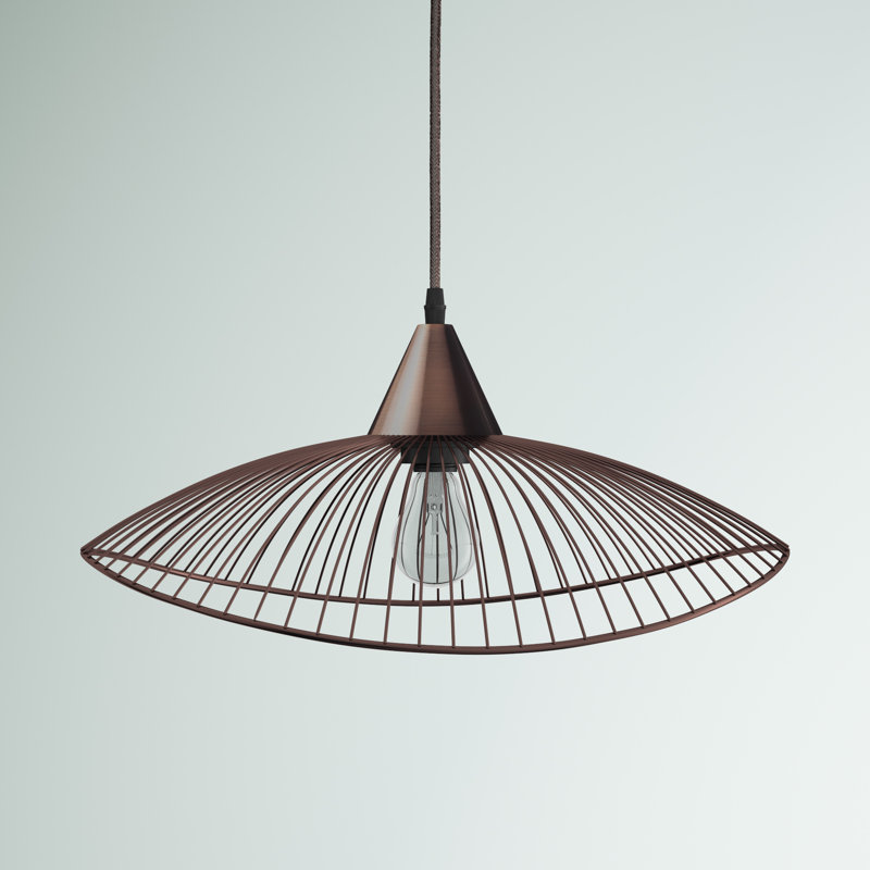 Mansfield 1 - Light Dome Pendant, Copper