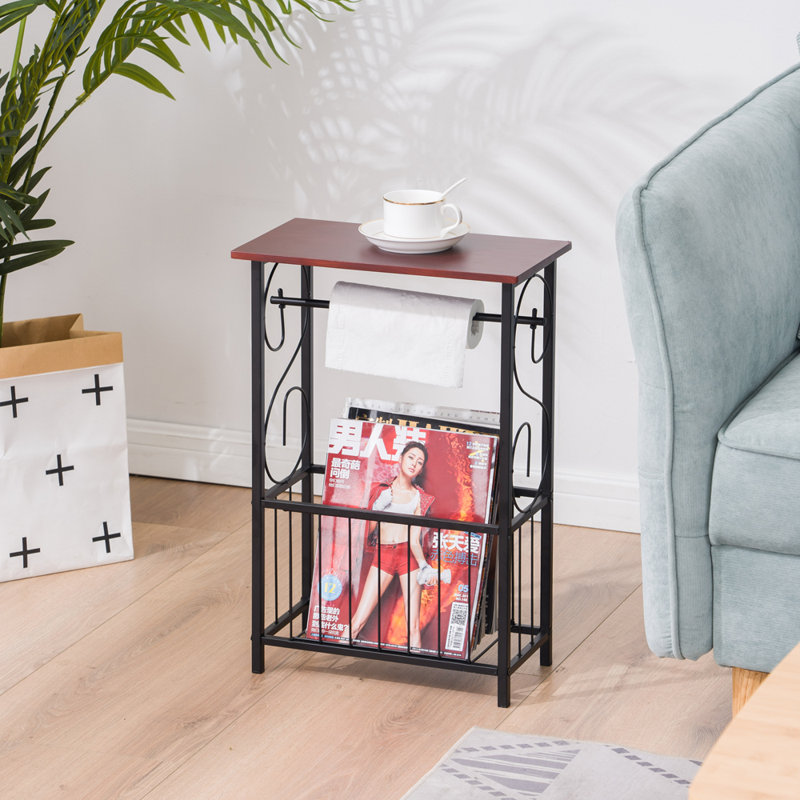 Breakthrough End Table Built-In Outlets