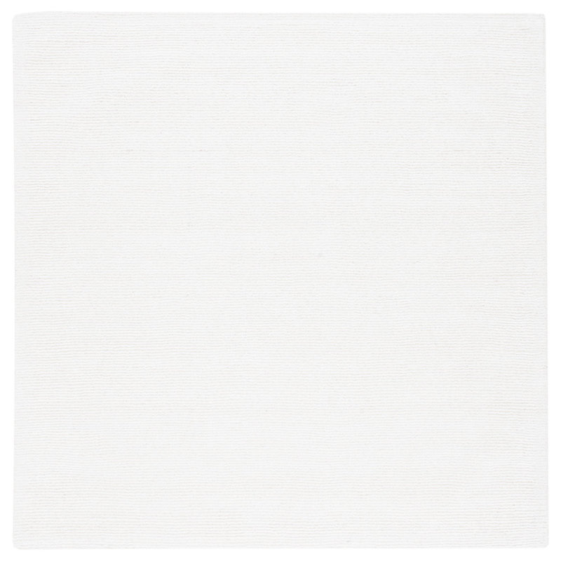 Tapis ivoire touffeté à la main Mersudin, Carré 6 pi