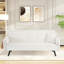 Canapé-lit convertible 72 po en velours côtelé, canapé futon pliable avec porte-gobelet pliable et coussin décoratif pour petits espaces-1417750080