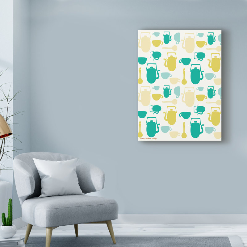 « cuisine pattern », art sur toile, H 24 po x l 18 po x P 2 po