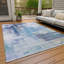 Tapis bleu intérieur / extérieur lavable à la machine Chayden ACN1067-109488047