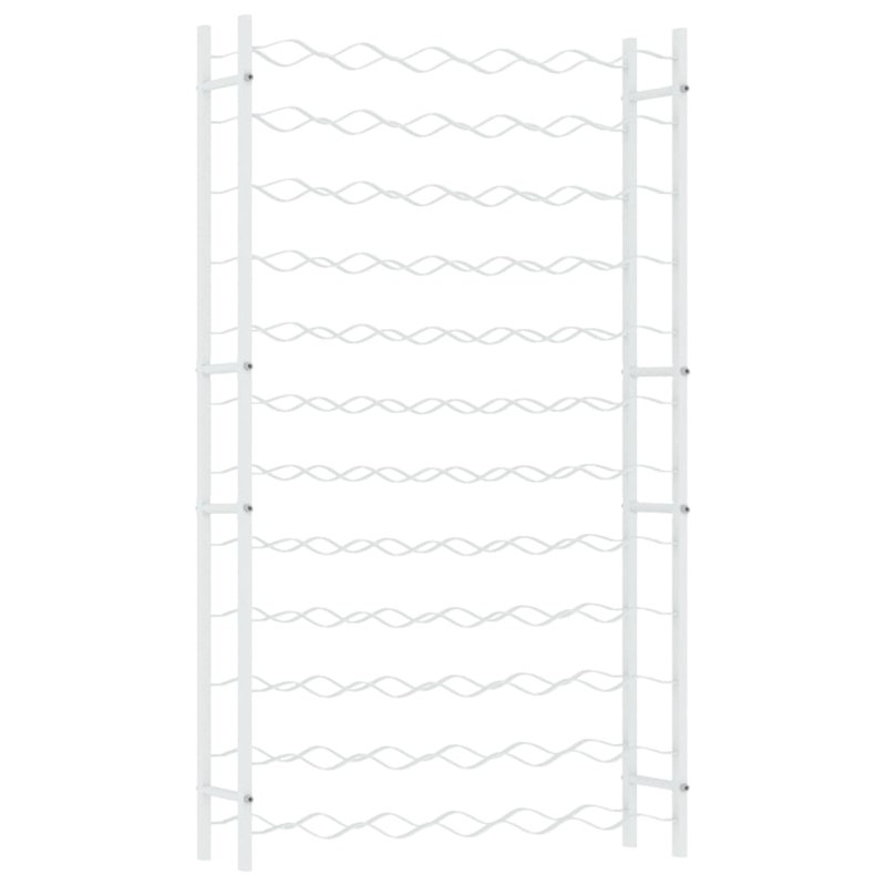 Porte-bouteilles Malahn, Blanc, H 46,1 po x l 25,2 po x P 8,7 po