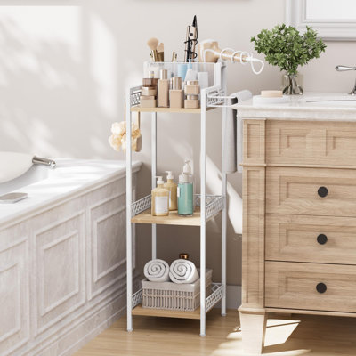 3-tier Bathroom Shelf Organizer With Hook