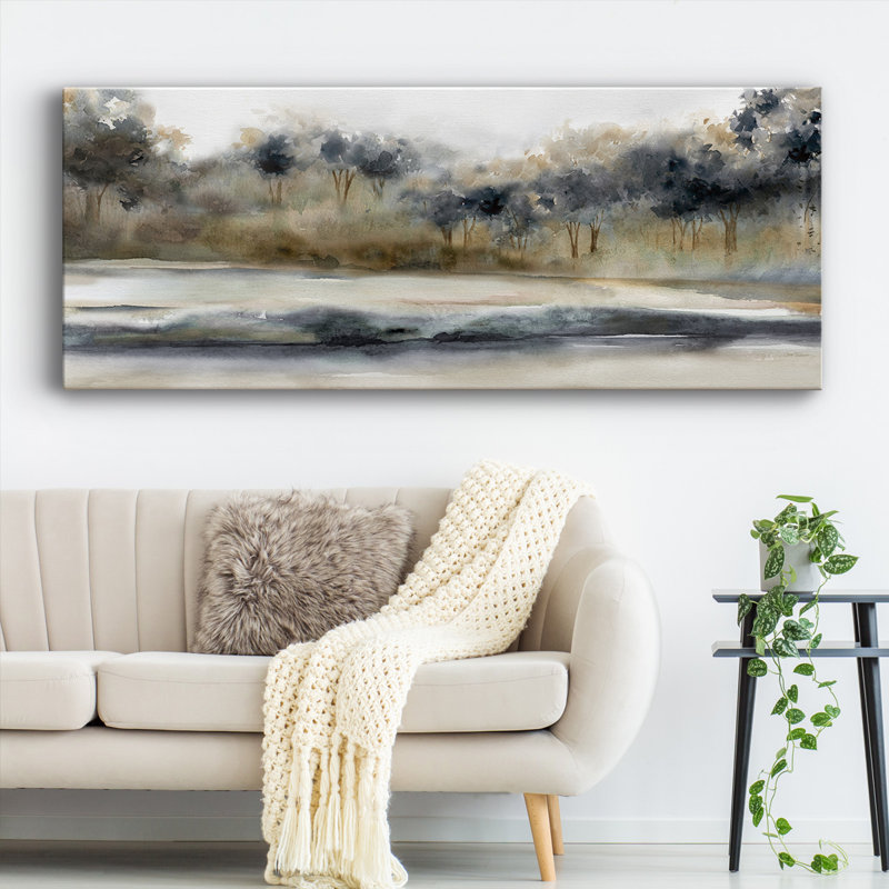 Silent River - reproduction sur toile tendue, H 20 po x l 50 po x P 1,5 po