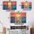Salcedo - Sunset Wall Art Print Set-108456591-108456594
