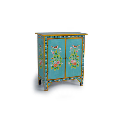 Balyon Solid Wood 2 - Door Rectangle Accent Cabinet